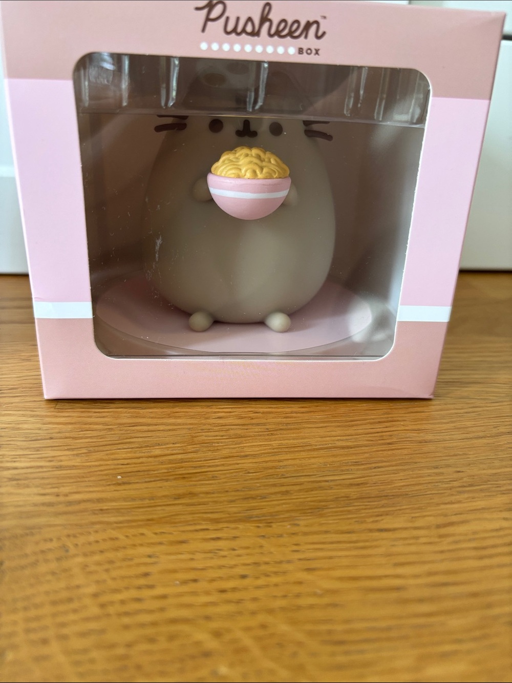 Pusheen Ramen Figurine with Pink Bowl